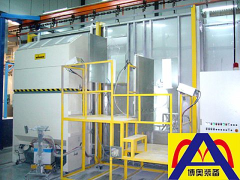 Powder spraying equipment